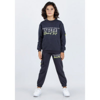 Комплект для мальчика арт.DMB 4891 размер 32/128-44/164 (джемпер+брюки) цвет темно-серый