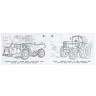 Раскраска А5 с наклейками Машины-строители (Умка) арт.978-5-506-09532-3