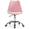 Кресло  офисное Kolin без подлокотников кожзам розовый (174-1)