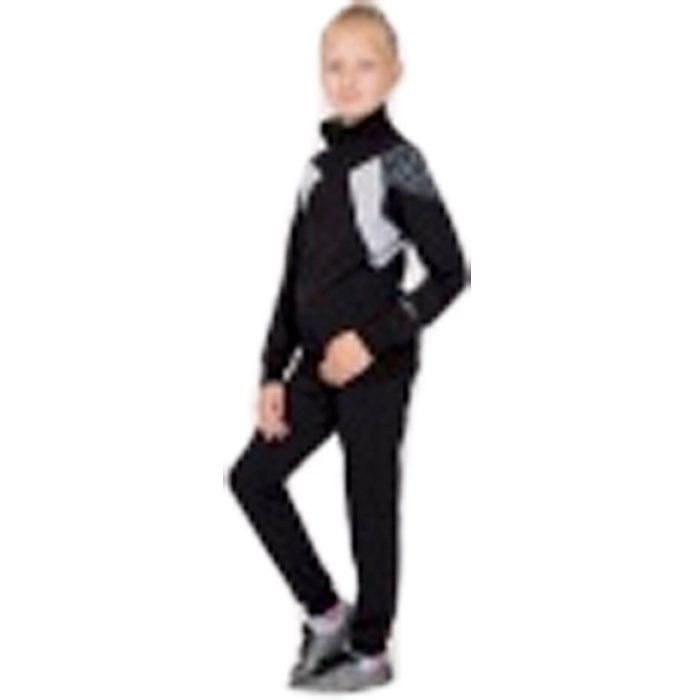 Костюм спортивный для девочки арт.Т-1226 размер 42/158 трикотажный цвет черный