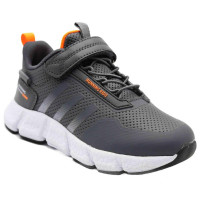 Кроссовки для мальчика (Baas) цвет серый верх- текстиль подкладка-текстиль размерный ряд 32-37 артикул ls-C6406-2