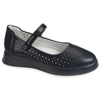 Туфли для девочки (TOM.MIKI) черный верх-искусственная кожа подкладка-натуральная кожа размерный ряд 32-37 арт.T-10764-A