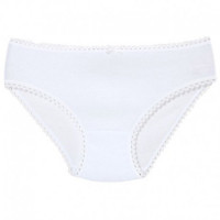 Трусы для девочки арт.4151 размер 34/134-140 (8/9) цвет белый 100% хлопок