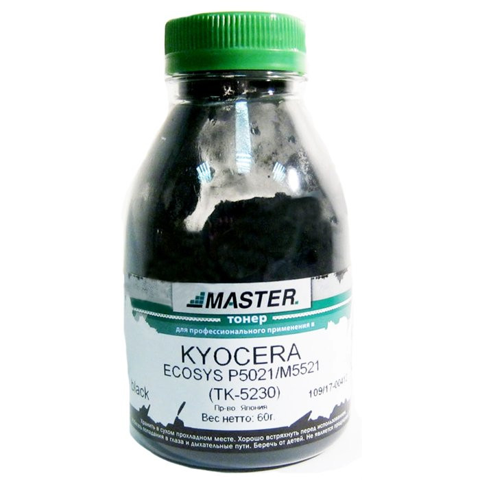 Заправка тонером Kyocera Mita ECOSYS P5021/M5521, TK-5230, Master, 60г/банка, 2,6 черный