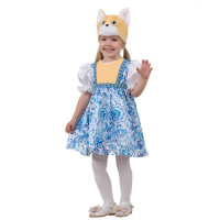 Костюм для девочки Кошечка Миланья (маска,сарафан) р.26/104-32/122 плюш арт.5009-26