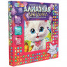 Алмазная мозаика 15х15см (MultiArt) Кошечка подрамник частичная выкладка арт.AM15X15-123974