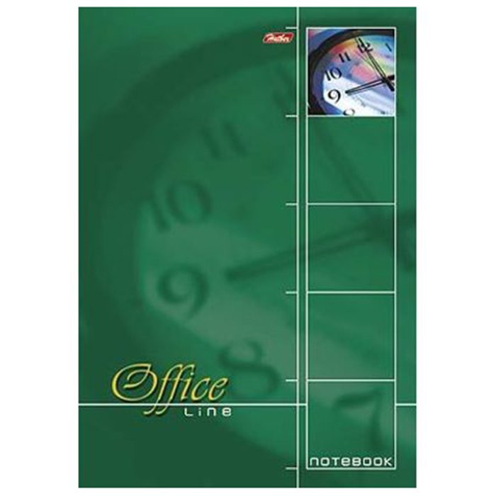 Блокнот А4 твердая подложка на гребне 60 листов (Hatber) Office Line Зеленый арт 60Б4В1сп_01569 (Стандарт 56)
