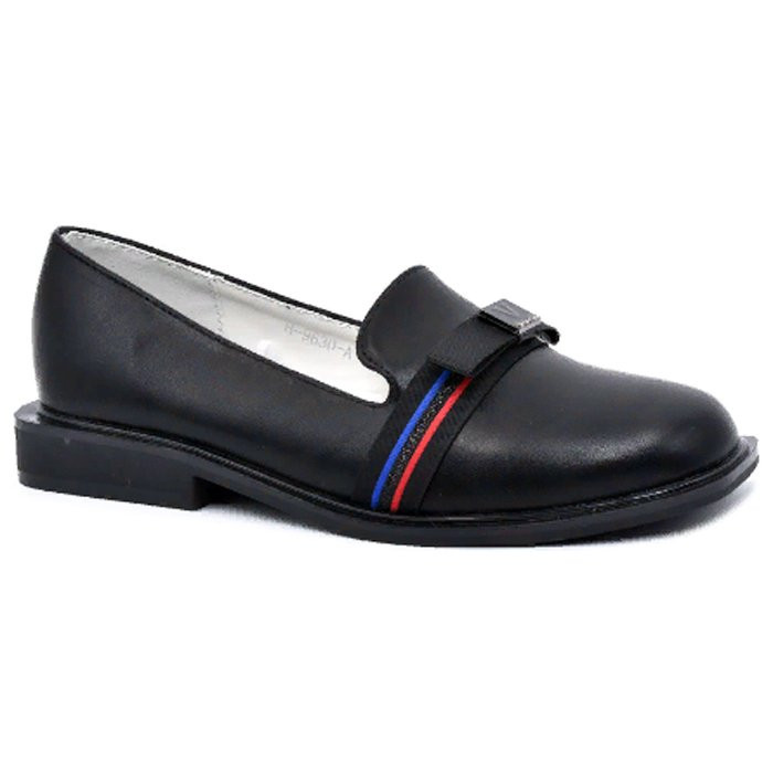 Туфли для девочки (TOM.MIKI) черные верх-искусственная кожа подкладка-искусственная кожа размерный ряд 32-37 арт.B-9630-A