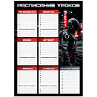 Расписание уроков А3 Феникс Гощик в шлеме арт.72584