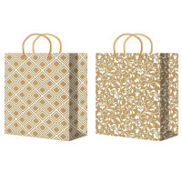 Пакет бумажный с ручкой "Крафт" 32*45+10см арт.ПБР62451