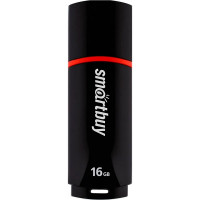 Флеш диск 16GB USB 2.0 SmartBuy Crown SB16GBCRW-K, черный