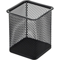 Подставка д/ручек и карандашей металлическая (deVENTE) черная, сетчатая, 8x8x9,8см арт.4104718