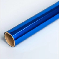 Пленка самоклеящаяся 45*300см (deVENTE) BOPP 30мкм синяя с алюминевым напылением арт.8117414