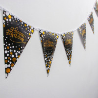 Гирлянда-растяжка "С Днём рождения" флажки арт.4624415