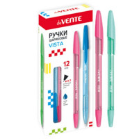 Ручка шариковая прозрачный корпус (deVENTE) "Vista" синяя, 0.7мм, цвет корпус в асс. арт.5073671 (Ст.1728)