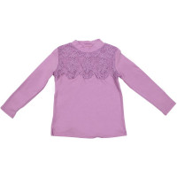 Джемпер для девочки трикотажный (MODERNFECI) длинный рукав цвет сиреневый арт.204D-B39 размерный ряд 32/128-42/158