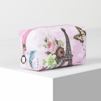 Косметичка "Города" 16*10см цв.розовый арт.4690151