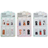 Закладка-магнит (Mazari) Лапки 6 штук 5,8х2см ассорти арт.M-3386