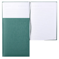 Ежедневник А5 недат. балакрон Attomex "Lancaster" зеленый, 136л, 2 ляссе арт.2034861