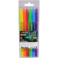 Набор ручек шариковых 6 цветов (deVENTE) Fast Or Last d=0,7 мм в пластиковый блистере арт.5073520