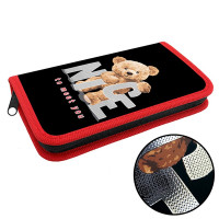 Пенал 1 отделение (Оникс) ПКК 03-12 Мишка NICE 190х90мм ламинированный картон 3D-фольга