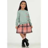 Комплект (DMB) (платье+джемпер) артикул 9539 размерный ряд 26/98-30/122 цвет минт