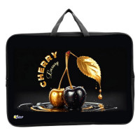 Папка А3 текстиль на молнии ручка-тесьма (ОНИКС) Cherry gold  арт.ПМД 3-20