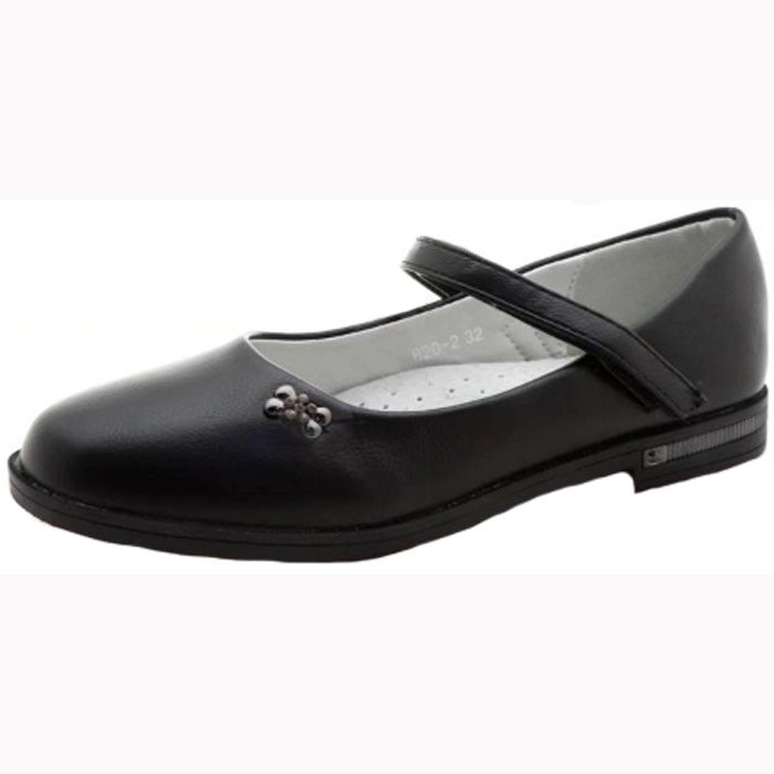 Туфли для девочки (КАЛОРИЯ) черные верх-искусственная кожа подкладка-искусственная кожа артикул RC258_B20-2