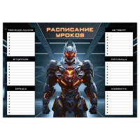 Расписание уроков А4 (Феникс) Огненный робот арт.68860