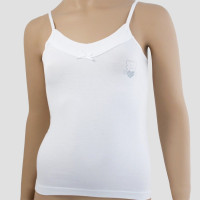 Майка для девочки арт.4090/2 размер 30/110-116 цвет белый 100% х/б