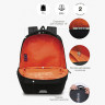 Рюкзак для мальчиков (Grizzly) арт RU-334-2/4 черный-оранжевый 29х41,5х18 см