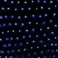 Гирлянда эл.д/дома сетка 2*1,5м 144LED (св.провод) цв.белый 8реж. (соединение) арт.183-756