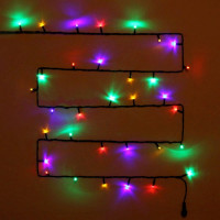 Гирлянда эл.д/улицы точечная 07м 80LED цв.мульти (т.провод) 8режимов арт.183-160