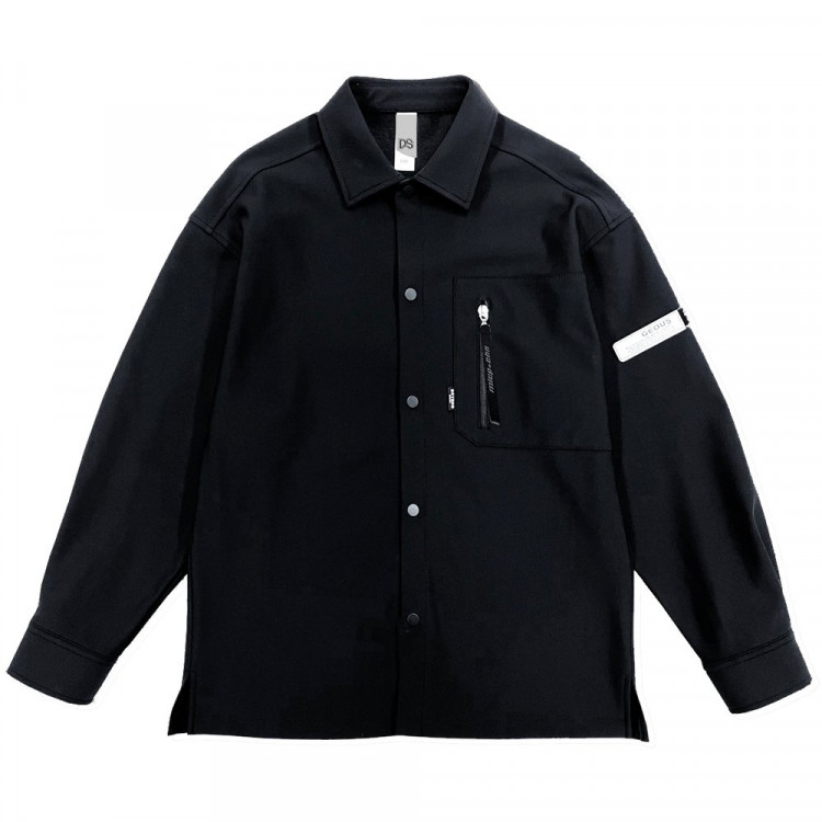 Рубашка для мальчика (Делорас) артикул W71518 размер 34/134-46/170 цвет черный