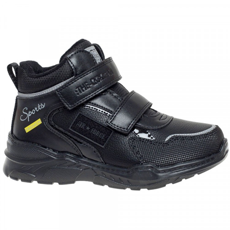 Ботинки для мальчика (Сказка) черные верх-искусственная кожа подкладка - байка  артикул  R888666330BK