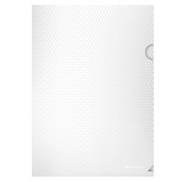 Папка-уголок А4 180мкм пл. (ErichKrause) белый Diamond Total White арт.54873 (Ст.12)