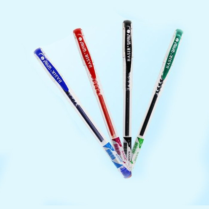 Ручка гелевая прозрачный корпус MC Basir 0,5мм синяя арт.МС-118А/син (Ст.12/1152)