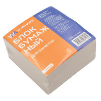 Блок для записи белый, размер 9*9*5 не склеенный  60г/м2 белизна 70% (Workmate) арт.3006113 (Ст.36)