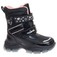 Ботинки для девочки ( Сказка) черный верх-искуственная кожа подкладка - натуральная шерсть артикул R982368165BK