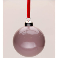 Шар пластик 08см глянцевый цв.бледно красно-фиолетовый 117 арт.РШ2517