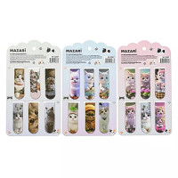 Закладка-магнит (Mazari) Котики 6 штук 5,8х2см ассорти арт.M-3387