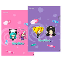 Папка-уголок "deVENTE. NicoNico:-)" A4 (220x310 мм) 180 мкм, непрозрачная с рисунком, индивидуальная маркировка, 2 дизайна ассорти