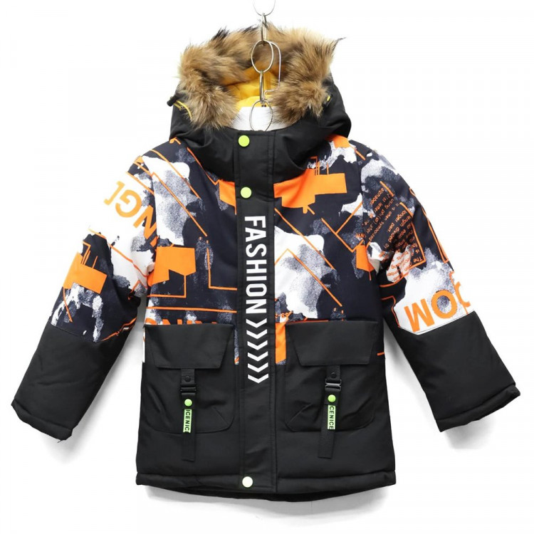Куртка зимняя для мальчика (MULTIBREND) арт.dcy-MA-68-1 цвет черный