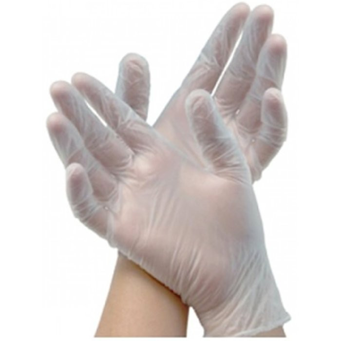 Перчатки виниловые белые размер L 1 пара
