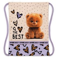 Сумка для сменной обуви 1отделение (Hatber) Пушистый мишка 420х330мм арт.NMn_18028