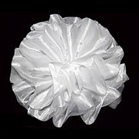 Бант для волос белый Arco Carino 14 см арт.124