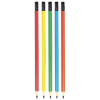 Карандаш черно-графитный deVENTE с ластиком HB неон корпус круглый арт.5032326