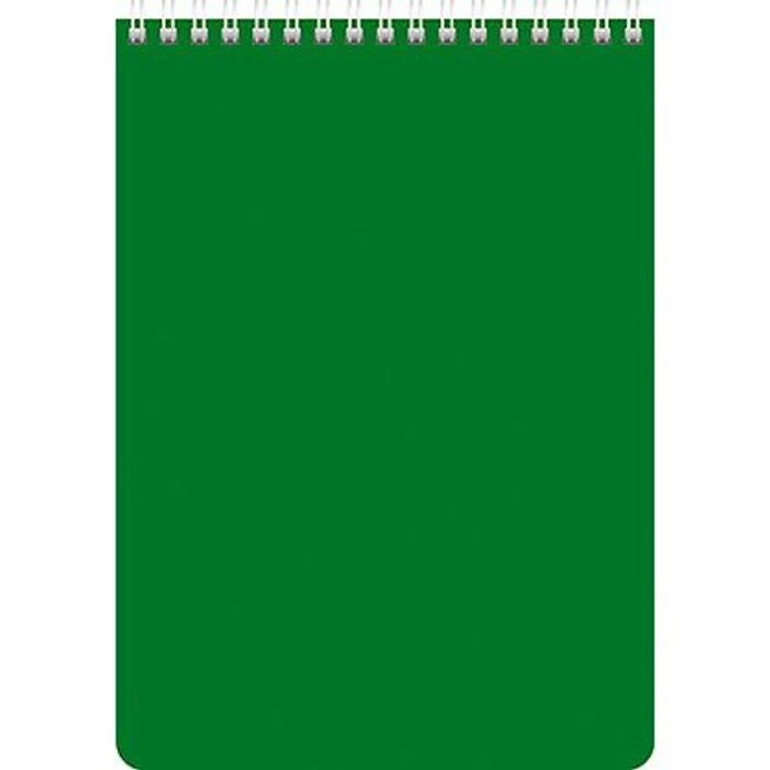 Блокнот А5 мягкая обложка на гребне 60 листов (Hatber) Зеленый арт 60Б5В1гр_12535