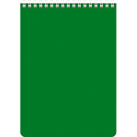 Блокнот А5 мягкая обложка на гребне 60 листов (Hatber) Зеленый арт 60Б5В1гр_12535