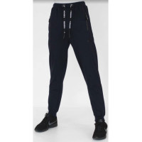 Брюки спортивные для мальчика арт.518 размер 30/116-48/176 трикотажные цвет синий